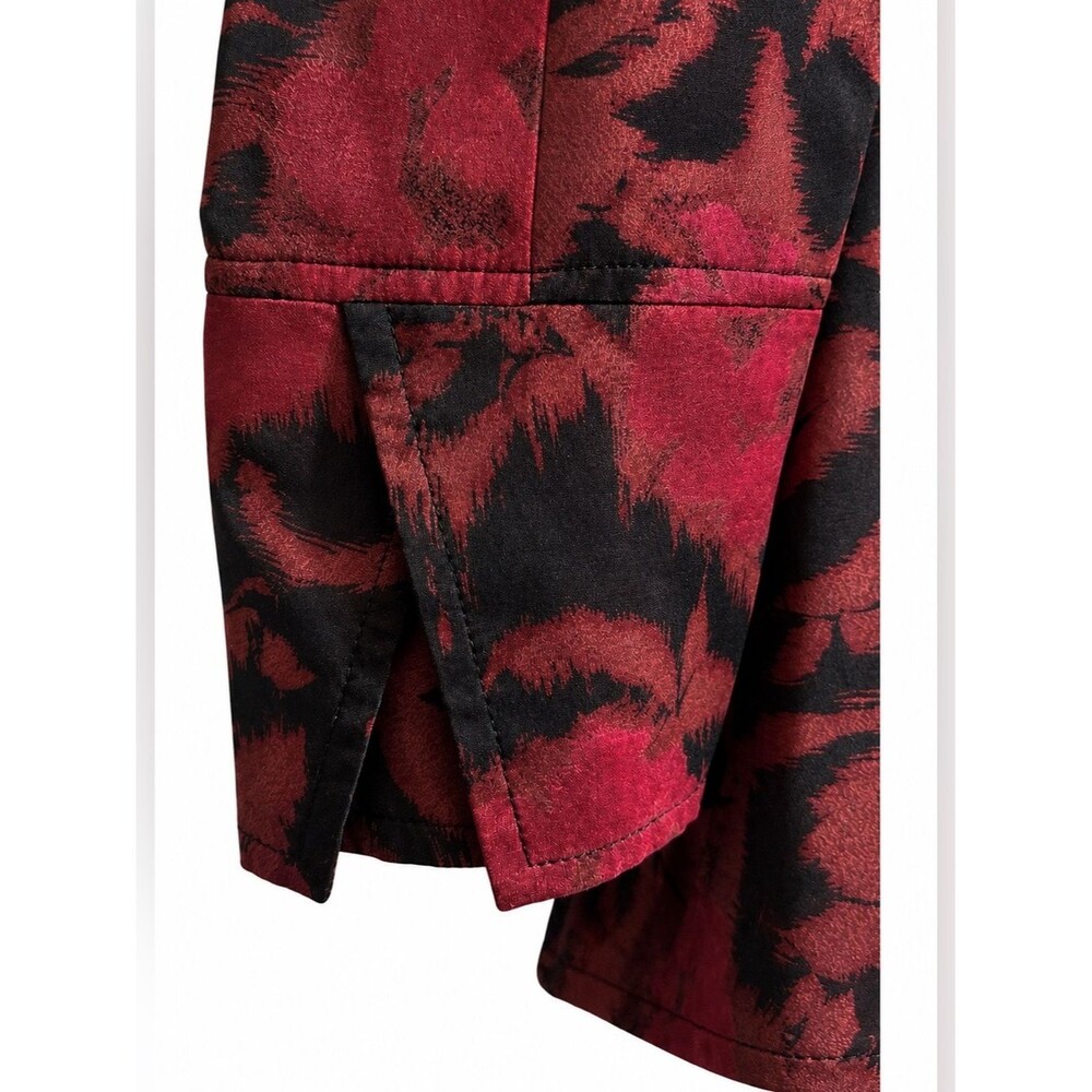 NWOT Vintage Sigrid Olsen button up blouse.  Black Burgundy color. Medium - Picture 6 of 9